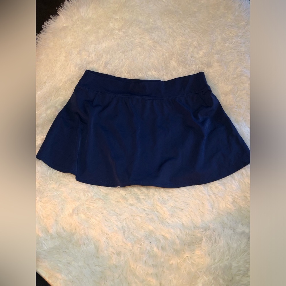 VENUS Blue Swim Skorts with Flared Skirt Overlay sizes 8 16 and 10 NWOT - Picture 6 of 13